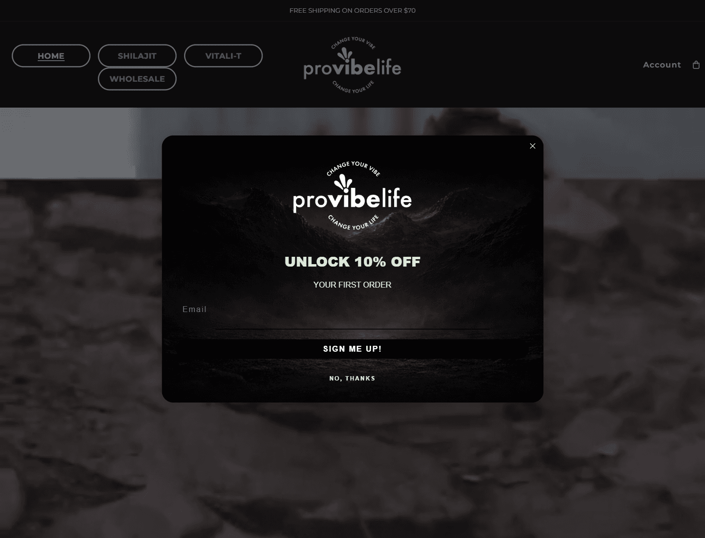 Preview of provibelife.com
